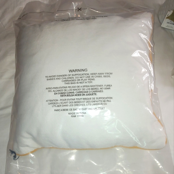 Hearth & Hand Mustard/White Plaid Square 18" Square Indoor/Outdoor Throw Pillow - Picture 6 of 6